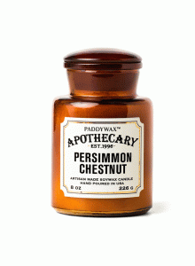 Аптекарска стъкленица - соева свещ Падивакс с аромат на райска мушмула и кестен 